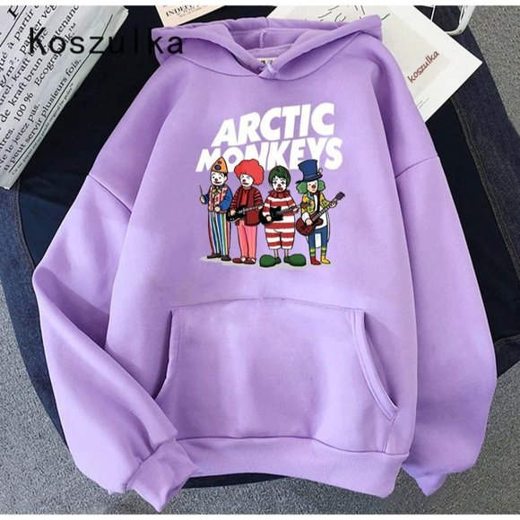 Comfortable Rock Arctic Monkeys Print Hoodie Hip Hop Coats Rapper Sweater Unisex - Picture 5 of 10